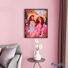 Carica l&#39;immagine nel visualizzatore di Gallery, Dipingere con i numeri - Pink Diva Sisters