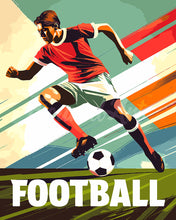 Carica l&#39;immagine nel visualizzatore di Gallery, Dipingere con i numeri - Poster Sportivo Calcio Figured&#39;Art