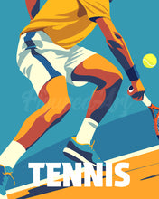 Carica l&#39;immagine nel visualizzatore di Gallery, Dipingere con i numeri - Poster Sportivo Tennis Figured&#39;Art