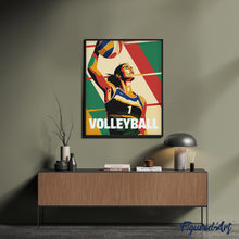 Carica l&#39;immagine nel visualizzatore di Gallery, Dipingere con i numeri - Poster Sportivo Pallavolo