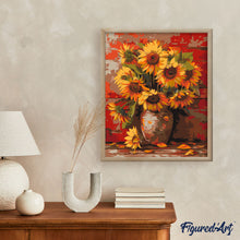 Carica l'immagine nel visualizzatore di Gallery, Dipingere con i numeri - Vaso di girasoli autunnali
