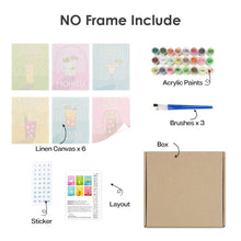 Carica l'immagine nel visualizzatore di Gallery, Dipingere con i numeri – Set di 6 tele | Cocktail famosi