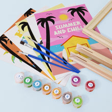 Carica l'immagine nel visualizzatore di Gallery, Dipingere con i numeri – Set di 6 tele | Poster da spiaggia estivi