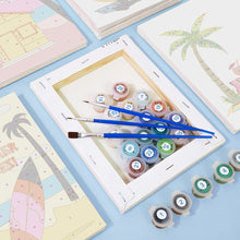 Carica l'immagine nel visualizzatore di Gallery, Dipingere con i numeri – Set di 6 tele | Poster da spiaggia estivi