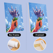 Carica l'immagine nel visualizzatore di Gallery, Dipingere con i numeri – Set di 6 tele | Mazzi di fiori nel cielo