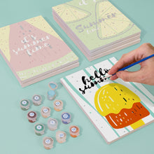 Carica l'immagine nel visualizzatore di Gallery, Dipingere con i numeri – Set di 6 tele | Illustrazioni di frutta estiva