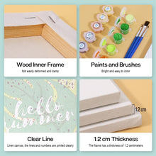 Carica l'immagine nel visualizzatore di Gallery, Dipingere con i numeri – Set di 6 tele | Illustrazioni di frutta estiva