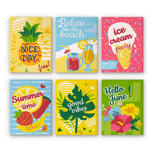 Carica l'immagine nel visualizzatore di Gallery, Dipingere con i numeri – Set di 6 tele | Good vibes estate Figured'Art