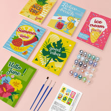 Carica l'immagine nel visualizzatore di Gallery, Dipingere con i numeri – Set di 6 tele | Good vibes estate