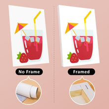Carica l'immagine nel visualizzatore di Gallery, Dipingere con i numeri – Set di 6 tele | Bevande alla frutta