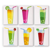 Carica l'immagine nel visualizzatore di Gallery, Dipingere con i numeri – Set di 6 tele | Bevande frizzanti alla frutta Figured'Art