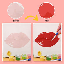 Carica l'immagine nel visualizzatore di Gallery, Dipingere con i numeri – Set di 6 tele | Labbra rosse