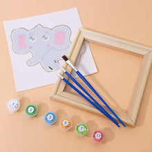 Carica l'immagine nel visualizzatore di Gallery, Dipingere con i numeri – Set di 6 tele | Animali carini