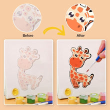 Carica l'immagine nel visualizzatore di Gallery, Dipingere con i numeri – Set di 6 tele | Animali carini