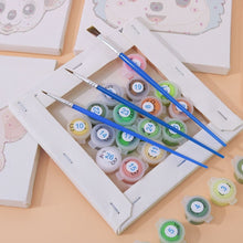 Carica l'immagine nel visualizzatore di Gallery, Dipingere con i numeri – Set di 6 tele | Facce di animali carini 2