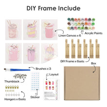 Carica l'immagine nel visualizzatore di Gallery, Dipingere con i numeri – Set di 6 tele | Frappè