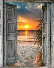 Carica l'immagine nel visualizzatore di Gallery, Dipingere con i numeri - Porta sul mare