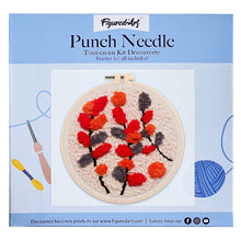 Carica l'immagine nel visualizzatore di Gallery, Punch Needle Kit Rami colorati su sfondo beige