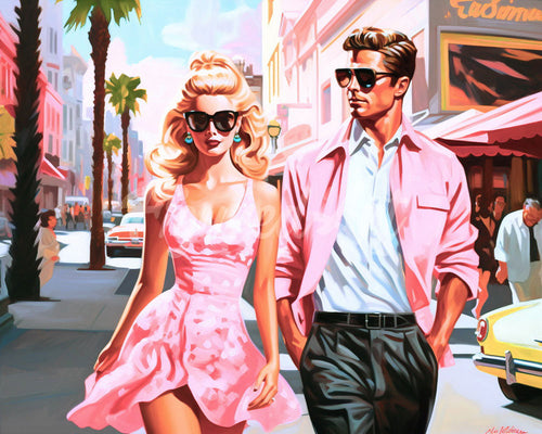 Diamond Painting - Pink Duo a Hollywood