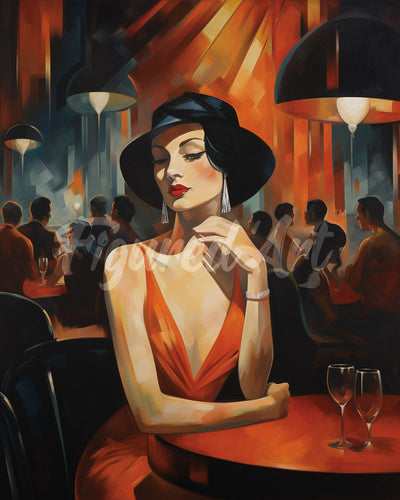 Diamond Painting - Donna in un club Art Deco