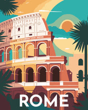 Carica l&#39;immagine nel visualizzatore di Gallery, Dipingere con i numeri - Poster di viaggio a Roma