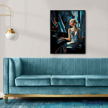 Carica l'immagine nel visualizzatore di Gallery, Dipingere con i numeri - Donna al Piano Art Deco