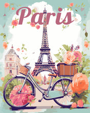 Carica l&#39;immagine nel visualizzatore di Gallery, Dipingere con i numeri - Poster di Viaggio a Parigi in Primavera Figured&#39;Art