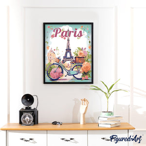 Dipingere con i numeri - Poster di Viaggio a Parigi in Primavera