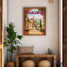 Carica l&#39;immagine nel visualizzatore di Gallery, Dipingere con i numeri - Poster di Viaggio in Toscana in Fiore