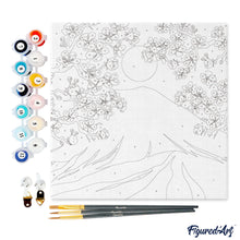 Carica l'immagine nel visualizzatore di Gallery, Mini Kit da Dipingere con i Numeri 20x20cm con cornice Monte Fuji