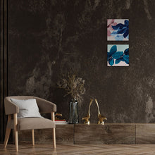 Carica l'immagine nel visualizzatore di Gallery, Mini Kit da Dipingere con i Numeri 20x20cm con cornice Fiori bluette