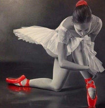 Carica l&#39;immagine nel visualizzatore di Gallery, Diamond Painting - Ballerina E Scarpe Da Punta Rosse
