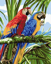 Carica l'immagine nel visualizzatore di Gallery, Dipingere con i numeri - Pappagalli Ai Tropici
