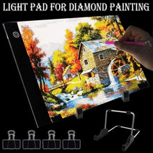 Carica l&#39;immagine nel visualizzatore di Gallery, Pad luminoso a LED per Diamond Painting - porta USB per la carica