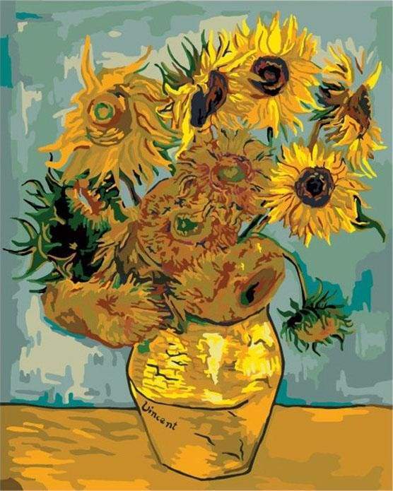 Dipingere con i numeri - Van Gogh - Girasoli