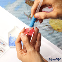 Carica l&#39;immagine nel visualizzatore di Gallery, Diamond Painting - Villaggio di Natale Scintillante 40x50cm tela già incorniciata