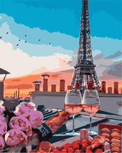 Carica l'immagine nel visualizzatore di Gallery, Dipingere con i numeri - Aperitivo sotto la Tour Eiffel