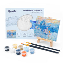 Carica l'immagine nel visualizzatore di Gallery, Kit Pittura in rilievo - Impressione, levar del sole, Monet Figured'Art
