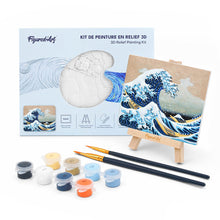 Carica l'immagine nel visualizzatore di Gallery, Kit Pittura in rilievo - La grande onda di Kanagawa Figured'Art