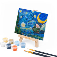 Carica l'immagine nel visualizzatore di Gallery, Kit Pittura in rilievo - Piccolo sognatore nella notte stellata