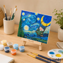 Carica l'immagine nel visualizzatore di Gallery, Kit Pittura in rilievo - Piccolo sognatore nella notte stellata