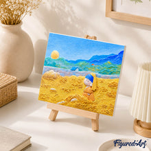 Carica l'immagine nel visualizzatore di Gallery, Kit Pittura in rilievo - Piccola perla nei campi d’oro