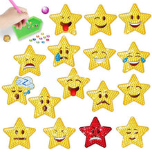 Carica l'immagine nel visualizzatore di Gallery, Diamond Painting 5D 16 Adesivi Stelle Emoji