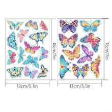 Carica l'immagine nel visualizzatore di Gallery, Diamond Painting 5D 23 Adesivi Farfalle