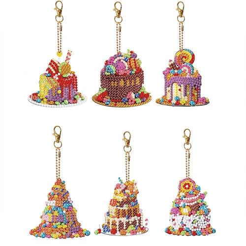 Ciondolo Diamond Painting 5D Torta