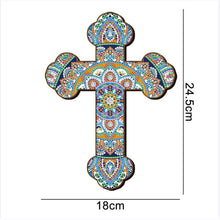 Carica l&#39;immagine nel visualizzatore di Gallery, Ciondolo Decorativo Diamond Painting con Mandala Croce