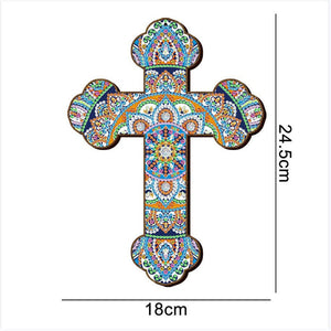 Ciondolo Decorativo Diamond Painting con Mandala Croce