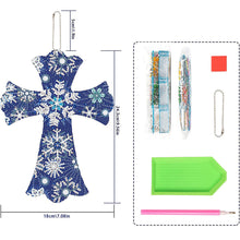 Carica l'immagine nel visualizzatore di Gallery, Pendente Decorativo Diamond Painting Croce Stella