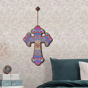 Ciondolo Decorativo Diamond Painting Croce Mandala