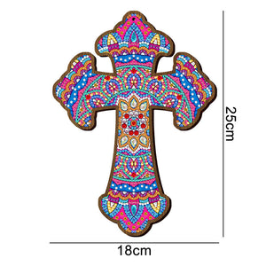 Ciondolo Decorativo Diamond Painting Croce Mandala